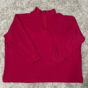 Ralph Lauren red quarter zip sweatshirt Size 4XB
